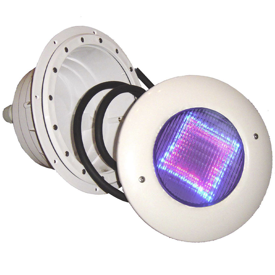 Прожектор Led 24Вт под пленку с закладной нишей из ПВХ, Встраиваемый, Цвет: RGB